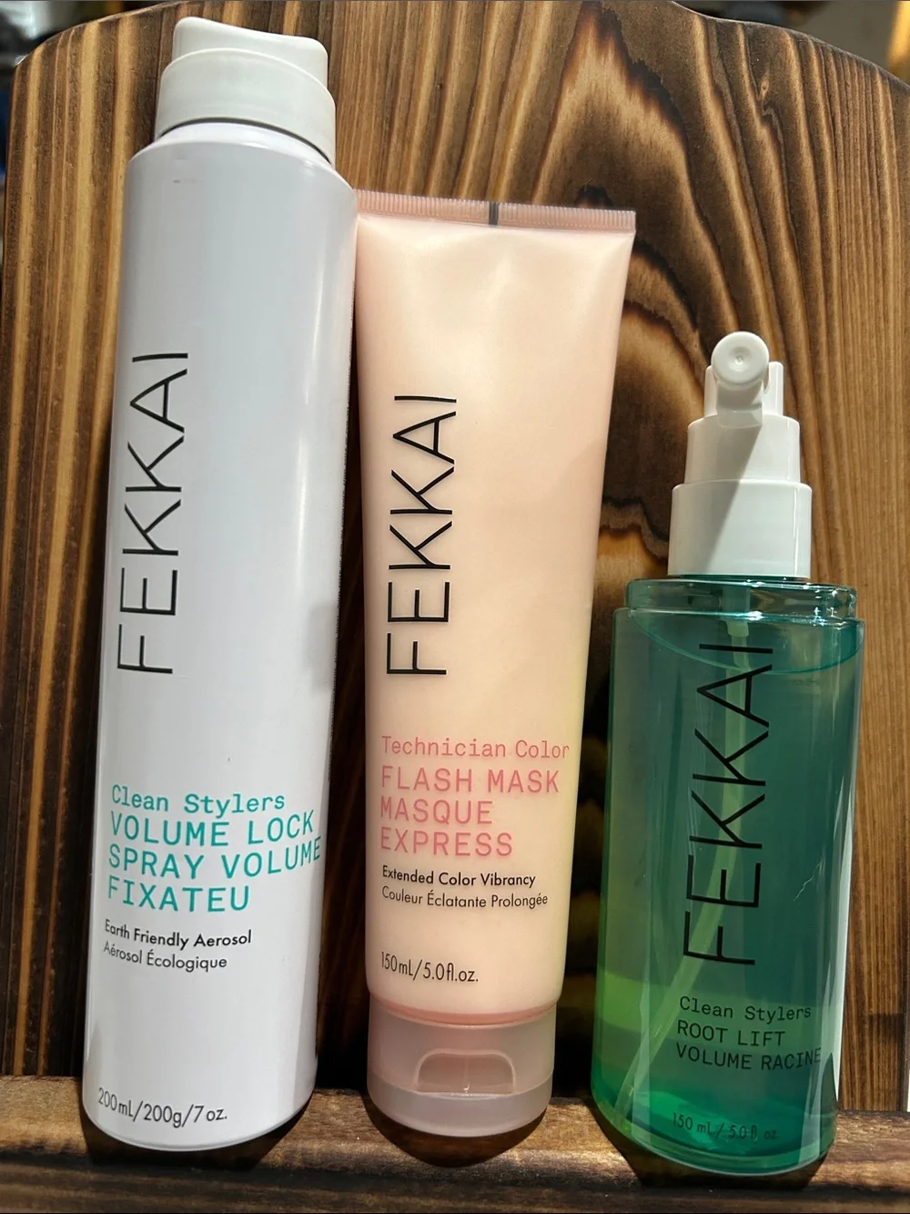 FEKKAI Pink Flash Mask & Green Root Lift Hair Treatment Duo